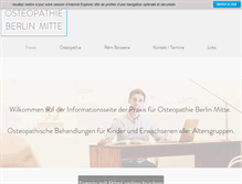 Tablet Screenshot of osteopathie-berlin-mitte.com